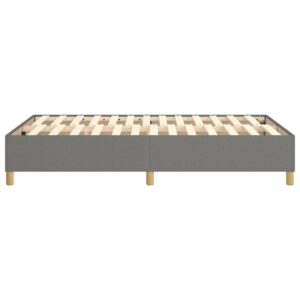 Πλαίσιο Κρεβατιού Boxspring Σκούρο Γκρι 120x200 εκ. Υφασμάτινο