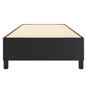 Πλαίσιο Κρεβατιού Boxspring Μαύρο 90x190 εκ. Συνθετικό Δέρμα