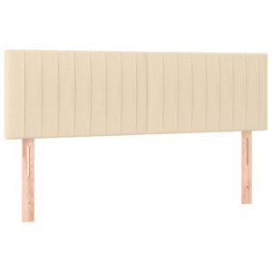 Κρεβάτι Boxspring με Στρώμα Κρεμ 140x200 εκ. Υφασμάτινο