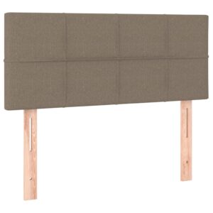 Κρεβάτι Boxspring με Στρώμα Taupe 120x200 εκ. Υφασμάτινο