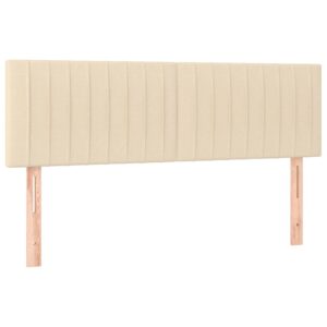 Κρεβάτι Boxspring με Στρώμα Κρεμ 140x200 εκ. Υφασμάτινο