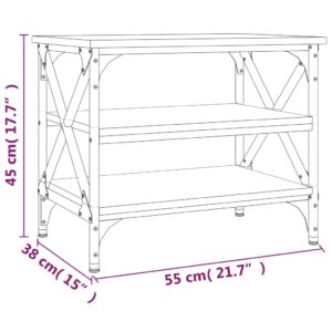 Βοηθητικό Τραπέζι Sonoma Δρυς 55x38x45 εκ. Επεξεργασμένο Ξύλο