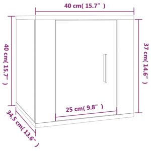 Έπιπλο Τηλεόρασης Επιτοίχιο Λευκό 40x34