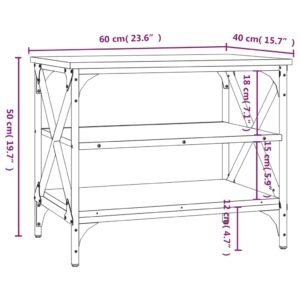 Έπιπλο Τηλεόρασης Γκρι Sonoma 60x40x50 εκ. από Επεξεργ. Ξύλο