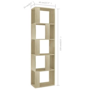 Βιβλιοθήκη/Διαχωριστικό Sonoma Δρυς 45x24x159 εκ. Μοριοσανίδα