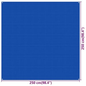 Χαλί Σκηνής Μπλε 250 x 250 εκ. από HDPE