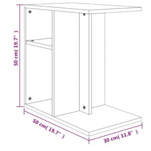 Τραπέζι Βοηθητικό Sonoma Δρυς 50 x 30 x 50 εκ. Μοριοσανίδα