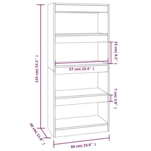 Βιβλιοθήκη/Διαχωρ. Χώρου Sonoma Δρυς 60x30x135 εκ Επεξεργ. Ξύλο