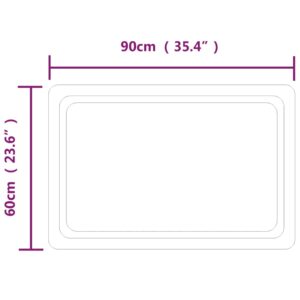 Καθρέφτης Μπάνιου με LED 90x60 εκ.