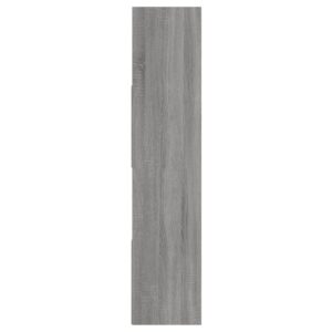 Βιβλιοθήκη Γκρι Sonoma 110x24x110 εκ. από Επεξεργασμένο Ξύλο