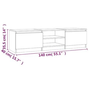 Έπιπλο Τηλεόρασης Γκρι Sonoma 140x40x35