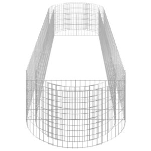 Συρματοκιβώτιο-Γλάστρα Υπερυψωμένη 400x100x50 εκ Γαλβαν. Ατσάλι