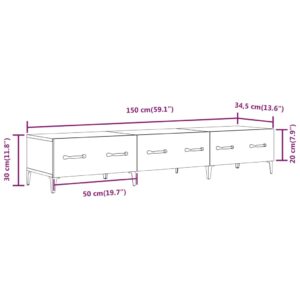 Έπιπλο Τηλεόρασης Γκρι Sonoma 150x34