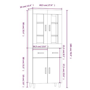 5x34x180 εκ. από Επεξεργασμένο Ξύλο