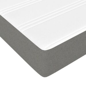 Στρώμα με Pocket Springs Σκούρο Γκρι 120x200x20 εκ. Υφασμάτινο