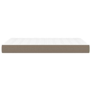 Στρώμα με Pocket Springs Taupe 120x200x20 εκ. Υφασμάτινο