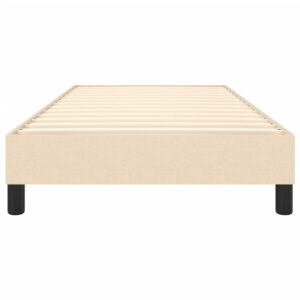 Πλαίσιο Κρεβατιού Boxspring Κρεμ 90 x 200 εκ. Υφασμάτινο