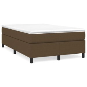 Πλαίσιο Κρεβατιού Boxspring Σκούρο Καφέ 120x200 εκ. Υφασμάτινο