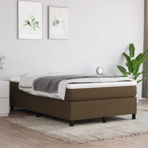 Πλαίσιο Κρεβατιού Boxspring Σκούρο Καφέ 120x200 εκ. Υφασμάτινο