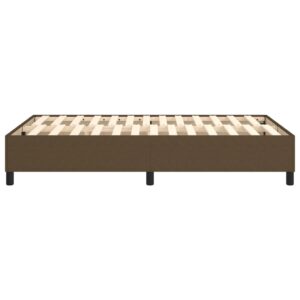 Πλαίσιο Κρεβατιού Boxspring Σκούρο Καφέ 120x200 εκ. Υφασμάτινο