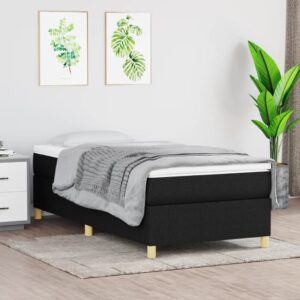 Πλαίσιο Κρεβατιού Boxspring Μαύρο 100 x 200 εκ. Υφασμάτινο