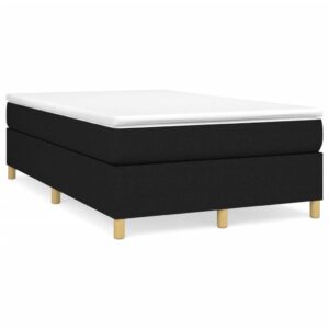 Πλαίσιο Κρεβατιού Boxspring Μαύρο 120x200 εκ. Υφασμάτινο