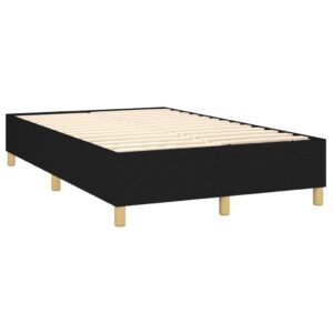 Πλαίσιο Κρεβατιού Boxspring Μαύρο 120x200 εκ. Υφασμάτινο