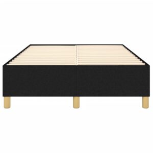 Πλαίσιο Κρεβατιού Boxspring Μαύρο 120x200 εκ. Υφασμάτινο