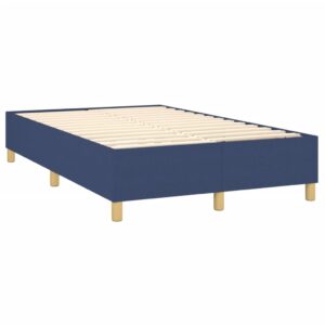 Πλαίσιο Κρεβατιού Boxspring Μπλε 120x200 εκ. Υφασμάτινο