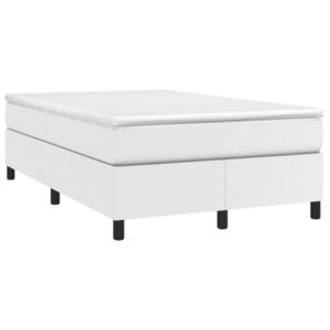 Πλαίσιο Κρεβατιού Boxspring Λευκό 120x200 εκ. Συνθετικό Δέρμα