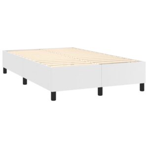 Πλαίσιο Κρεβατιού Boxspring Λευκό 120x200 εκ. Συνθετικό Δέρμα