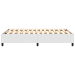 Πλαίσιο Κρεβατιού Boxspring Λευκό 120x200 εκ. Συνθετικό Δέρμα