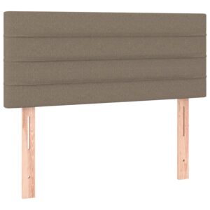 Κρεβάτι Boxspring με Στρώμα Taupe 120x200 εκ. Υφασμάτινο