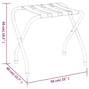 Ράφι Αποσκευών Μαύρο 56 x 40 x 49 εκ.