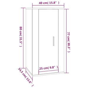 Έπιπλα Τηλεόρασης Επιτοίχια Sonoma Δρυς 40x34